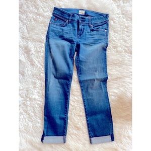 Hudson jeans cropped cuffed denim